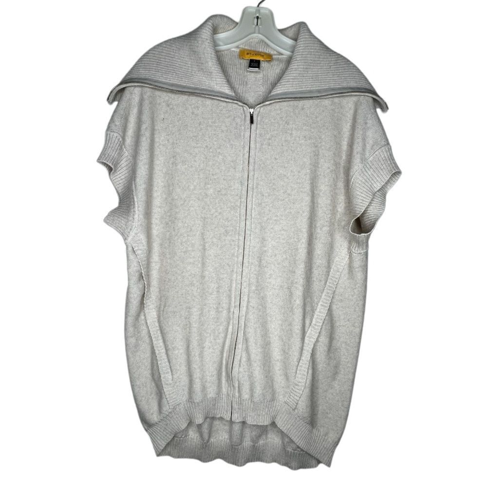 St. John Wool Zip Cardigan‎ Sweater
